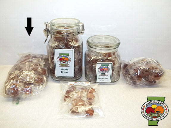 Maple Drops (Hard Candy), Bag, 100 pcs