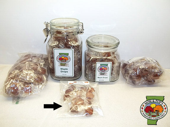 Maple Drops (Hard Candy), Bag, 1 Dozen