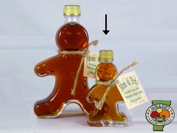 12 oz Maple Syrup Gingerbread Man Bottle Returning Item New Design